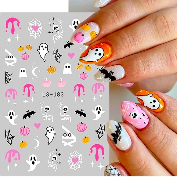 Fall Autumn Nail decals- Halloween, 4 different sheets - Picture 2 of 6
